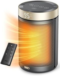 Dreo Space Heater, Portable Electric Heaters for Indoor Use with Thermostat and Remote, 2024 Upgraded, Digital Display, 12H Timer, 5 Mode, 1500W PTC Ceramic Fast Safety Heat for Office Bedroom Home