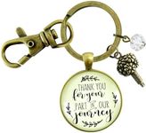 Gutsy Goodness Wedding Floral Designer Gift Keychain Thank You For Your Part Rustic Flower Bouquet Appreciation