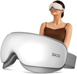 SKG Heated Eye Massager with Heat & Compression, Ultra-Quiet Eye Mask Massager for Relaxation and Eye Strain Relief, Ideal Christmas Gift for Women and Men (ES500)