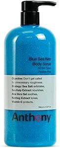 Anthony Exfoliating Body Scrub – Sea Salt, Vitamin C, And Aloe Vera Deep Cleans, Smooths Rough Patches & Soothes and Protects Skin – Blue Sea Kelp Body Wash 32 Fl Oz