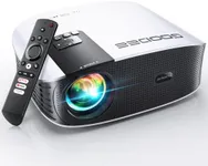 GooDee Smart 4K Projector with 5G WIFI and Bluetooth, Netflix/Amazn Prime Video Certified, Dolby Audio, 800ANSI Outdoor Projector, 400" Zoom Home Theater Projector Compatible with TV Stick,iOS,Android