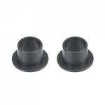 uxcell Flanged Sleeve Bearings 10mm Bore 12mm OD 10mm Length POM Wrapped Oilless Bushings Black 2pcs