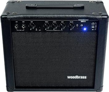 Woodbrass GB820 Amplificatore Combo per Bass Elettrico - Amplificatore 20W ideale per Bassista principiante e dilettante - Compressore, Presa per Cuffie e AUX