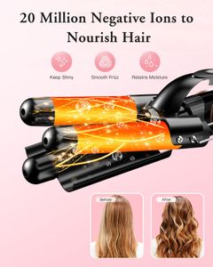 BESTOPE PRO 5-in-1 Beach Waver – Curling Iron Set for Hair Styling