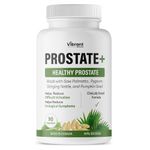 Prostate Supplement for Men - Saw Palmetto, Pygeum, Pumpkin Seed Oil & Stinging Nettle - DHT Blocker, Supports Healthy Urinary Flow, Reduces BPH Symptoms & Bathroom Trips, Better Bladder Control, 90 Capsules