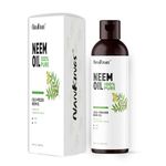 Nankings® Cold Pressed Neem Oil 100% Pure and Natural for | Hair Growth |Hair Conditioning | Dandruff Control | Skin Tone Improvement | Acne Control and Garden (250 ml) Azadirachta indica