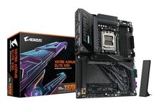 GIGABYTE X870E AORUS ELITE X3D Motherboard - Supports AMD Ryzen 9000 CPUs, 16+2+2 Phases Digital VRM, up to 9000Hz DDR5 (OC), 2xPCIe 5.0 + 2xPCIe 4.0, Wi-Fi 7, 5GbE LAN, USB 4