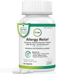 C'rcle Cetirizine HCL 10mg 365 Tablets - Allergy Pills Non Drowsy & 24 Hour Allergy Medicine - Antihistamine Runny Nose, Itchy & Watery Eyes