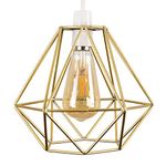 MiniSun Retro Style Gold Metal Basket Cage Ceiling Pendant Light Shade