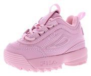 Fila Disruptor Ii Premium Infant/Toddler Shoes Size 9, Color: Pink-Pink/Flamingo Pink, Pink-pink/Flamingo Pink, 9 US Toddler