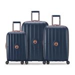 DELSEY Paris St. Tropez Hardside Expandable Luggage with Spinner Wheels, Navy, 2-Piece Set (21/28), St. Tropez Hardside Expandable Luggage with Spinner Wheels