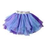 VIKITA Kids Girls Sparkle Tutus Princess Ballet Dance Layered Tulle Tutu Skirts for 3-10 Years SK219-4T