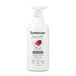 Lover's Care Goat's Milk Body Lotion Rose Hip Seed Oil Bundle with DIsposable Nail File & Disposable Nail Buffer (Lotion (Rose Hip))