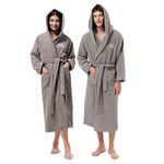 AW BRIDAL His and Her Robes Gifts Honeymoon Gifts Bridal Robe Long Hooded Bathrobe Couple's Terry Cloth Robe Lightweight Sleepwear, Falcon His/Hers