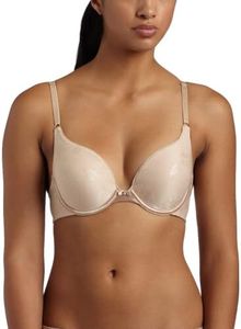 Vanity Fair Womens Ego Boost Add-a-size (+1 Cup Size) Push Up Bra, Underwire - Beige Jacquard, 32A US