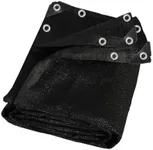 90% Black 20 ft X 24 ft Heavy Duty Shade Mesh Tarp Shade Cloth Taped Edge with Grommets for Outdoor Plant Cover Patio Tomatoes Barn Kennel Greenhouse