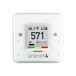 SAF Aranet4 Home: Wireless Indoor Air Quality Meter for Home, Office or School (CO2, Temperature, Humidity and More) Portable, Battery Powered, E-Ink Screen, App for Configuration & Data History