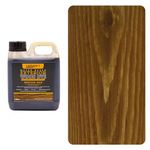 Littlefair's Wood Stain Water Based - 1ltr - Outdoor Furniture Wood Dye - Light & Dark Finishes - Non Toxic & Eco Friendly Formula - Exterior Wood Stain for Crafts - Colour: Medium Oak