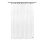 Barossa Design Extra Long Shower Curtain Liner with 6 Magnets - 72" x 84" XL, Waterproof PEVA Shower Liner for Bathroom, PVC Free, Metal Grommets - Frost, 72x84