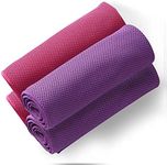 4Packs Cooling Towel (40"x 12"), Ice Towel, Microfiber Towel, Soft Breathable Chilly Towel Stay Cool for Yoga, Sport, Gym, Workout, Camping, Fitness, Running, Workout & More Activities