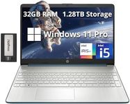 HP 15.6" Anti-Glare FHD Business Laptop, Intel i5-1235U, 32GB RAM, 1.28TB Storage(1TB SSD+288GB Docking Station Set), Intel Iris Xe Graphics, Number Pad, HD Webcam, WiFi, Win 11 Pro, Spruce Blue