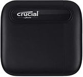 Crucial X6 500GB Portable SSD - Up to 800MB/s - PC and Mac - USB 3.2 USB-C External Solid State Drive - CT500X6SSD9