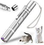 Koackl Cat Pointer Toy, LED Light Pointer Cat Toys for Indoor, USB Recharge 3 Light Colors Cat Interactive Toys for Dogs, Cats, Training Chaser Interactive Toy