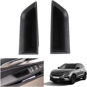 GAFAT Compatible avec Renault Austral/Espace VI 2023 2024 2025 Boîte de Rangement, Austral E-Tech Hybrid Console Centrale Plateau Organisateur de Porte, Austral Accessoires [Porte Avant 2 Pièces]