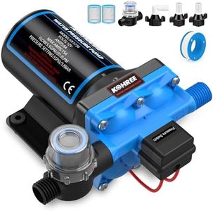Kohree 12V RV Water Pump 5.5GPM 55 PSI, Self-Priming Diaphragm Pump