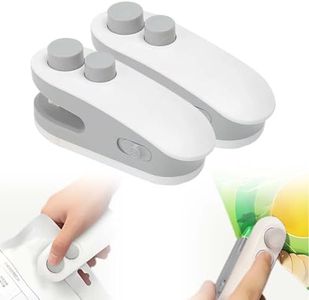 Mini Bag Sealer, 2026 Upgraded 2 in 1 Mini Bag Sealer with Cutter and Magnet, Portable Heat Sealer for Plastic Bags, Handheld Bag Resealer for Chip Bags (2)