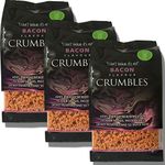 3 Packs of Pbmg Bacon Bits Flavour Crumbles 240g - Bacon Crumbles | Bacon Bits Salad Topper by The Great British Kitchen