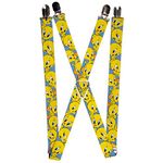 Buckle-Down Men's Suspender-Tweety, Multicolor, One Size