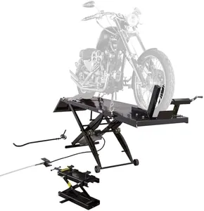 Black Widow Motorcycle Lift Table with Center Jack
