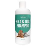 Flea & Tick Shampoo for Dogs by Petsly® - 500ml - Fast-Acting pH balanced & Natural Cat & Dog Flea Shampoo Kills Fleas and Eggs, Anti-Itch, Highly Effective with Aloe Vera, Tea Tree & Eucalyptus Oils