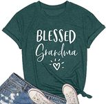 MAIHUN Blessed Grandma Shirt for Wo