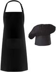 Hyzrz Chef Apron Hat Set, Chef Hat 