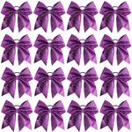 16pcs Large Glitter Hair Bows, Sequin School Hair Accessories for Cheerleaders and Teens