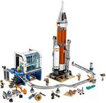 LEGO City Space Deep Space Rocket and Launch Control 60228 Model Rocket Building Kit with Toy Monorail, Control Tower and Astronaut Minifigures, Fun STEM Toy for Creative Play, New 2019 (837 Pieces)