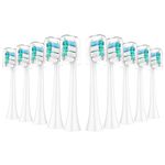 Replacement Toothbrush Heads for Philips Sonicare：10 Pack Soft Replacement Electric Brush Head Compatible with Phillips Sonicare DiamondClean ProtectiveClean EasyClean FlexCare HealthyWhite Control Snap-on