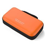 LIOVODE DVD Case, 96 Capacity EVA CD Case Holder Storage Organizer Portable Protective DVD Wallet Holder for Car (96 Capacity, Orange96)