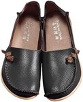 Slip on Soft Leather Flat Loafers f