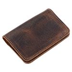 Hide & Drink, Leather Card & Key Holder, Cash Organizer, Front Pocket Wallet, Everyday Accessories, Handmade Includes 101 Year Warranty :: Bourbon Brown, Brown, Unique, Vintage