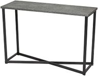 Household Essentials 8091-1 Slate Faux Concrete Sofa/Console Table for Entryway