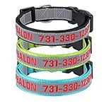 Personalized Dog ID Collars Embroid
