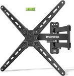 monTEK Full Motion TV Wall Mount Bracket for Most 13-55 Inch LED LCD Flat Screen TVs & Monitors, Swivel Tilt Extension Rotation with Articulating Arms, TV Mount Max VESA 400x400mm, up to 55lbs