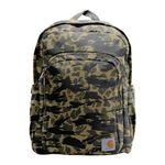 Carhartt Classic Daypack, Durable Water-Resistant Pack with Laptop Sleeve, 25L Backpack (Blind Duck Camo), PFAS Free