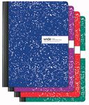 Office Depot Brand Color Marble Composition Book, 7 1/2in x 9 3/4in, Wide Ruled, 100 Sheets, Assorted Colors (No Color Choice)