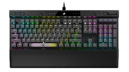 CORSAIR K70 MAX RGB Magnetic-Mechanical Wired Gaming Keyboard - Adjustable Actuation MGX Switches - Rapid Fire Mode - PBT Double-Shot Keycaps - iCUE Compatible - QWERTY NA Layout - Black