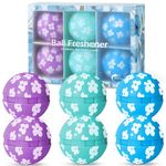 SCENTORINI Shoe Deodorizer Balls 6 Pack, Deodorizing Balls for Sneakers Trainers Cars Lockers Wardrobes, 3 Fragrance - Linen, Lavender, Cotton