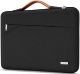 TECOOL 14 Inch Laptop Sleeve Case for 14 Inch Lenovo Thinkpad Ideapad HP EliteBook Pavilion Dell Acer Notebook Chromebook, 15.3'' MacBook Air 15 M2 M3 Shockproof Waterproof Computer Bag, Black